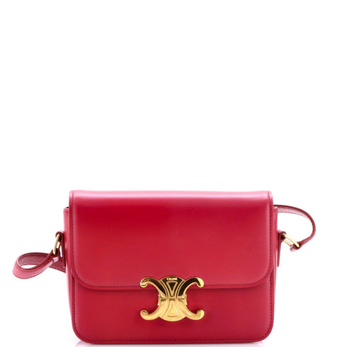 Triomphe Shoulder Bag Smooth Calfskin Teen