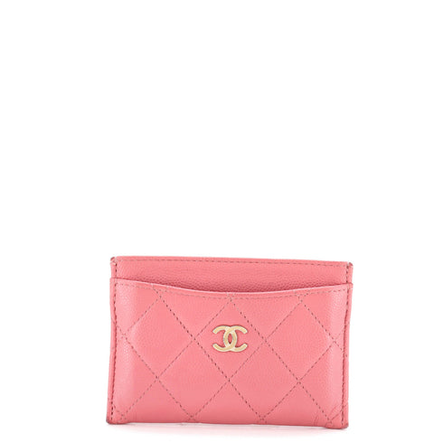 Classic Card Holder Quilted Caviar