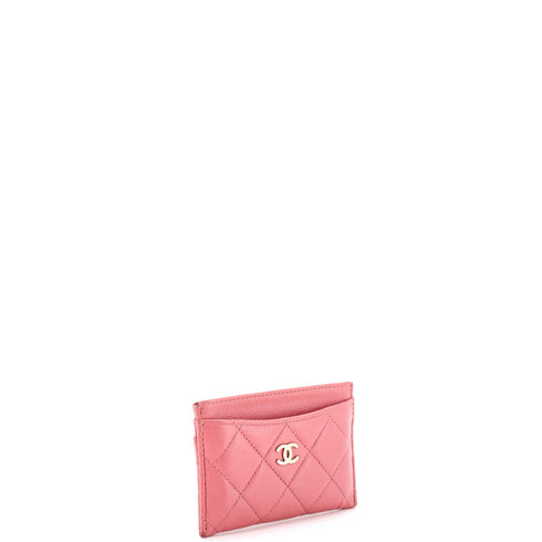 Classic Card Holder Quilted Caviar