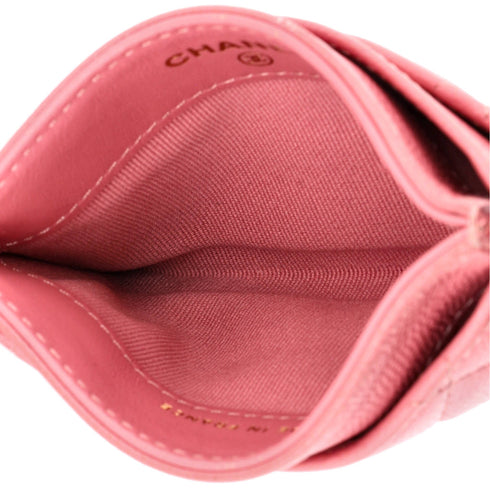 Classic Card Holder Quilted Caviar