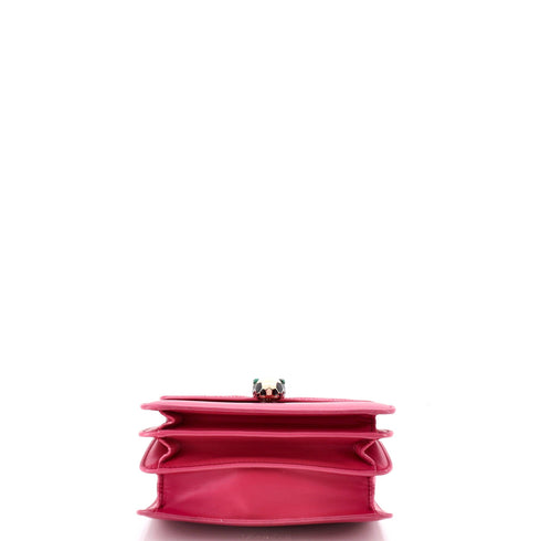 Serpenti Forever Top Handle Bag Leather and Stingray Small