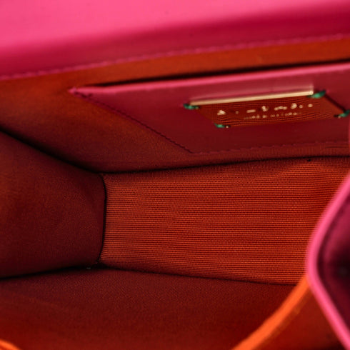 Serpenti Forever Top Handle Bag Leather and Stingray Small