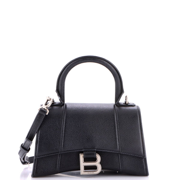 Hourglass Top Handle Bag Leather XS