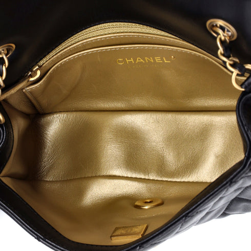 Pearl Crush Flap Bag Quilted Lambskin Mini