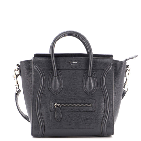 Luggage Bag Grainy Leather Nano