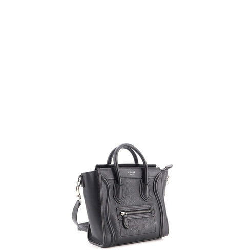 Luggage Bag Grainy Leather Nano
