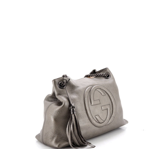 Soho Chain Strap Shoulder Bag Leather Medium