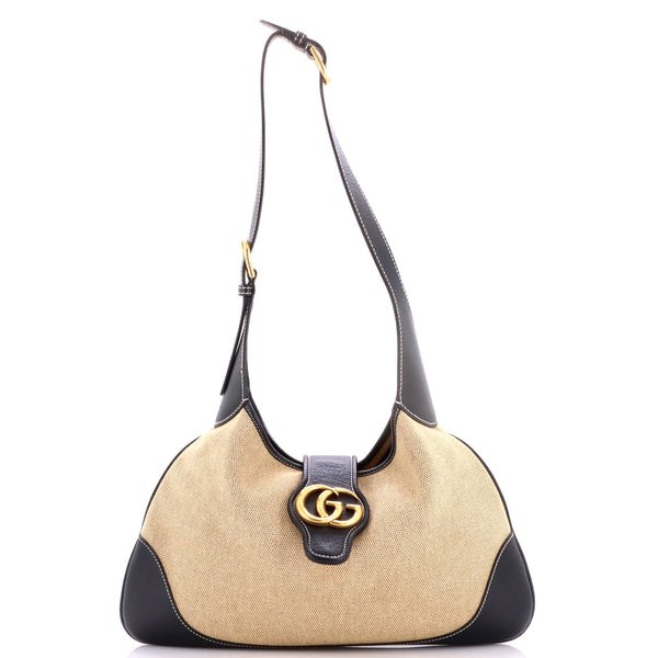 Aphrodite Shoulder Bag Canvas and Leather Medium