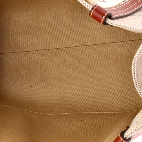 Woody Tote Canvas with Leather Medium