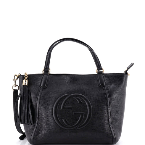 Soho Convertible Top Handle Bag Leather Small