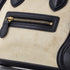Bicolor Luggage Bag Canvas and Leather Nano