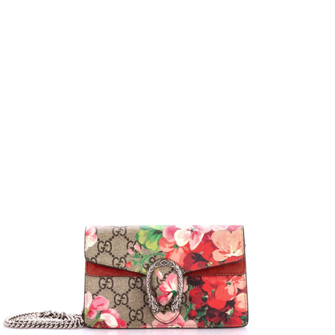 Dionysus Bag Blooms Print GG Coated Canvas Super Mini