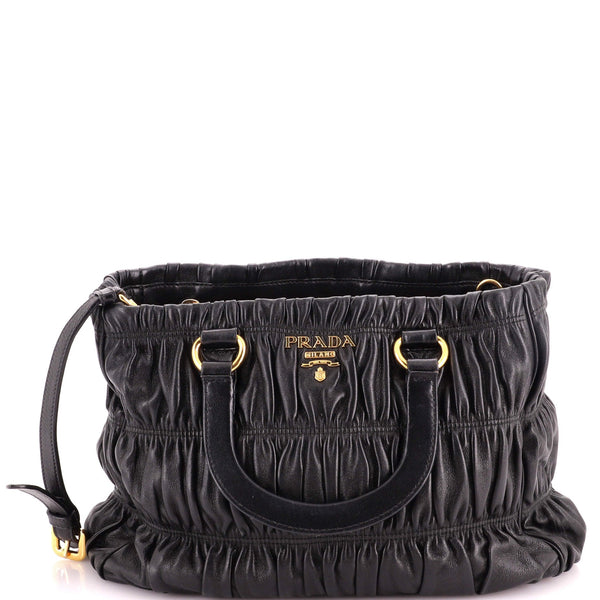 Gaufre Convertible Tote Nappa Leather Small