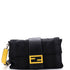 Baguette Convertible Shoulder Bag Striped Nylon Large