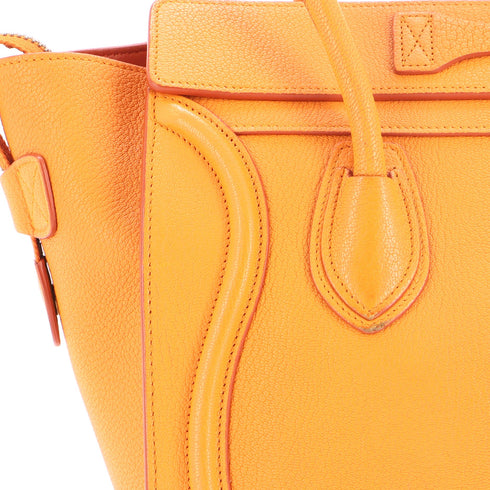 Luggage Bag Grainy Leather Micro