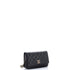 Textured CC Wallet on Chain Quilted Caviar