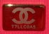 Textured CC Wallet on Chain Quilted Caviar