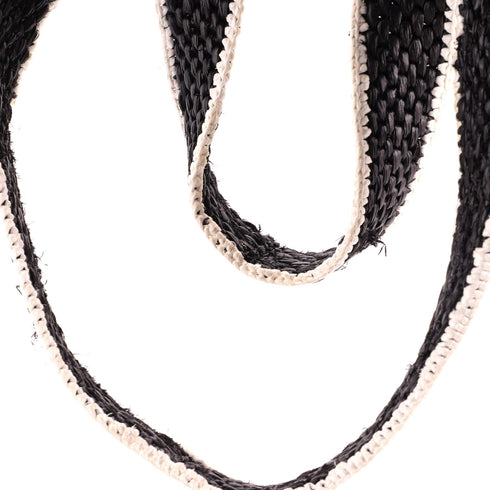 Paula's Ibiza Logo Tote Raffia Large