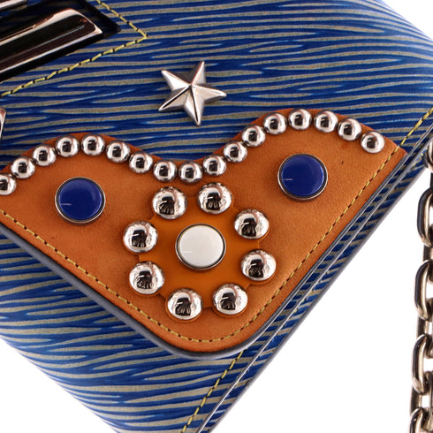 Twist Chain Wallet Studded Epi Leather