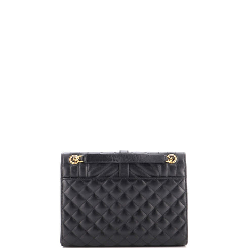 Classic Monogram Envelope Satchel Mixed Matelasse Leather Medium