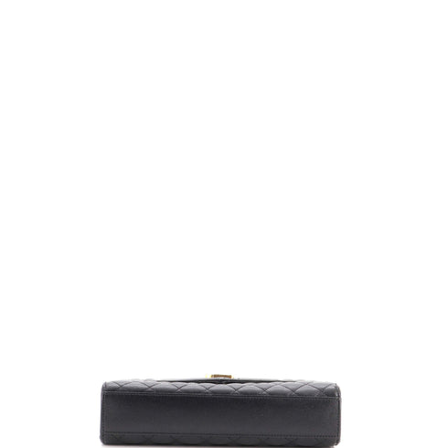 Classic Monogram Envelope Satchel Mixed Matelasse Leather Medium