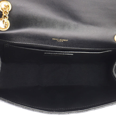 Classic Monogram Envelope Satchel Mixed Matelasse Leather Medium