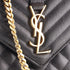 Classic Monogram Envelope Satchel Mixed Matelasse Leather Medium