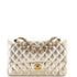 Classic Double Flap Bag Quilted Metallic Calfskin Medium