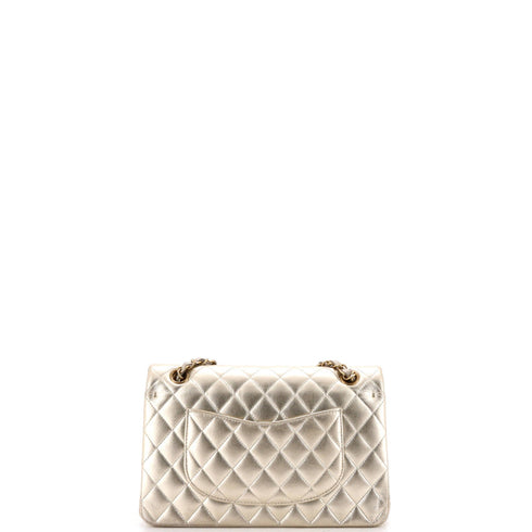 Classic Double Flap Bag Quilted Metallic Calfskin Medium