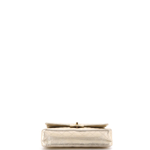 Classic Double Flap Bag Quilted Metallic Calfskin Medium