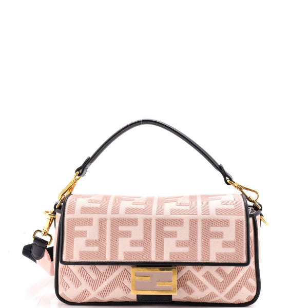 Baguette NM Bag Zucca Embroidered Canvas Medium