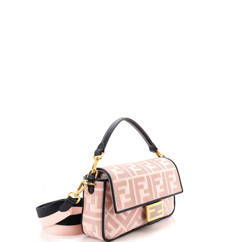 Baguette NM Bag Zucca Embroidered Canvas Medium
