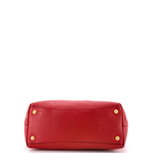 Belted Buckle Open Tote Vitello Phenix Medium
