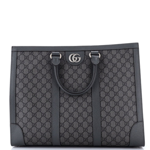 Ophidia Convertible Open Tote GG Coated Canvas Large