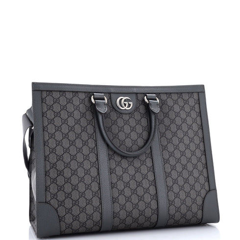 Ophidia Convertible Open Tote GG Coated Canvas Large