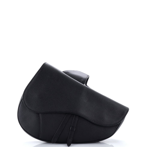 Saddle Crossbody Bag Leather Maxi