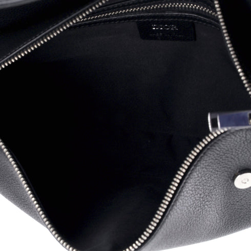 Saddle Crossbody Bag Leather Maxi