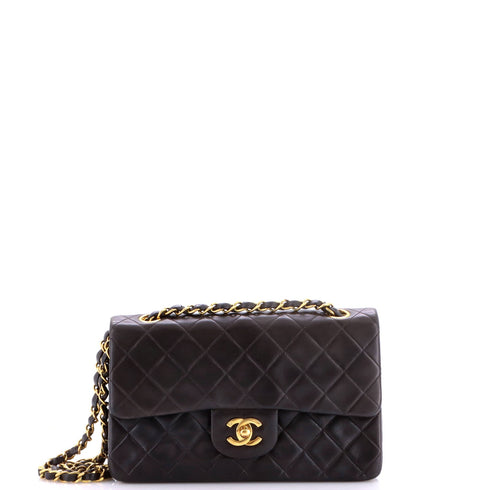 Vintage Classic Double Flap Bag Quilted Lambskin Small