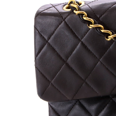 Vintage Classic Double Flap Bag Quilted Lambskin Small
