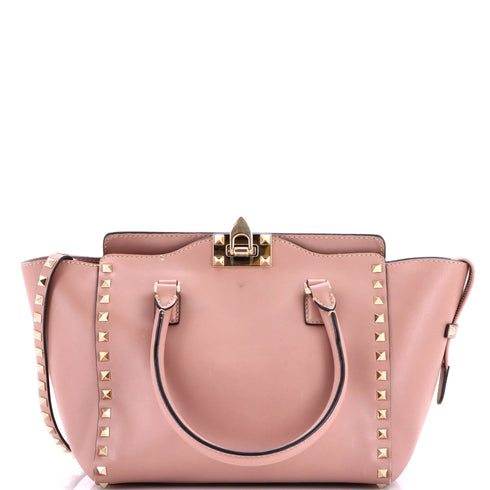 Rockstud Tote Rigid Leather Small
