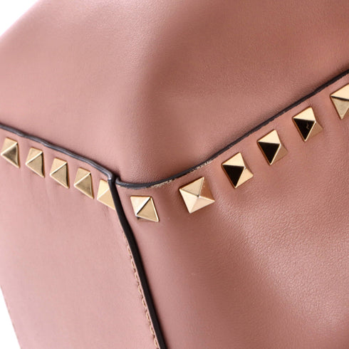 Rockstud Tote Rigid Leather Small