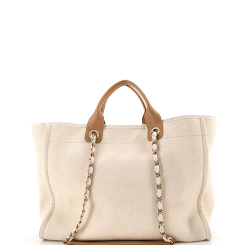 Deauville Tote Pearl Embellished Canvas Medium