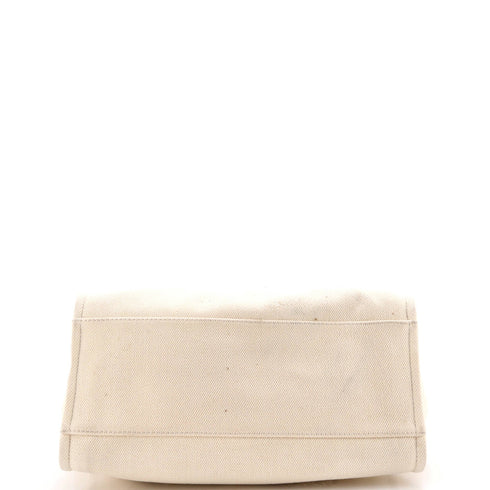 Deauville Tote Pearl Embellished Canvas Medium