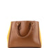 Bicolor Lux Convertible Open Tote Saffiano Leather Medium
