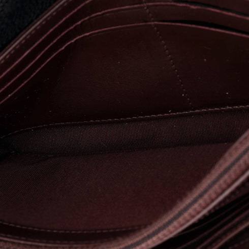 CC Gusset Classic Flap Wallet Quilted Caviar Long