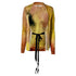 Women's Jason Wu Collection Watercolor Tie Sweater in Yellow Cashmere