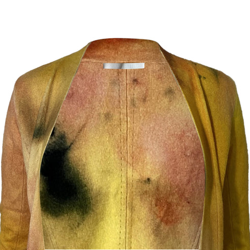 Women's Jason Wu Collection Watercolor Tie Sweater in Yellow Cashmere