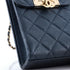 Golden Class Phone Holder Crossbody Bag Quilted Caviar