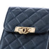 Golden Class Phone Holder Crossbody Bag Quilted Caviar