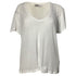 Women's Anine Bing V-neck T-shirt in White Silk